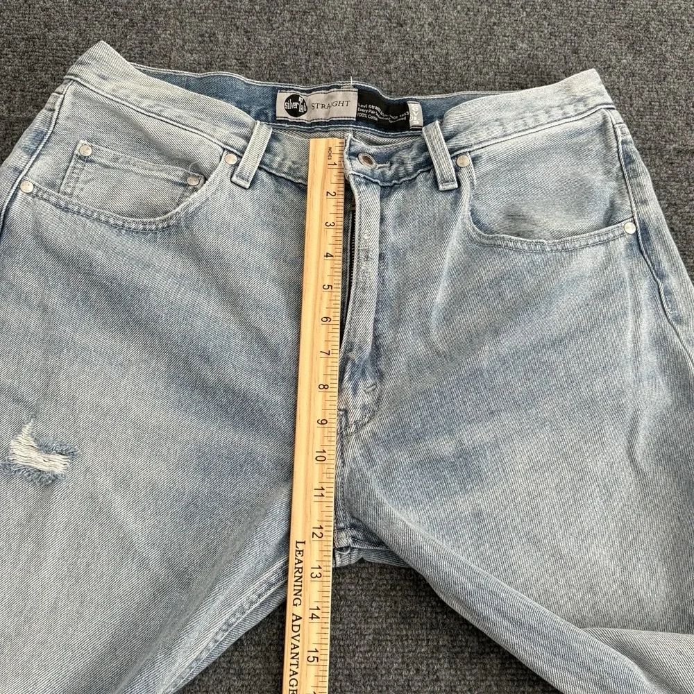 Levi's SilverTab Relaxed Straight Fit Jeans Mens Fits 36x30 Distressed Y2K Style